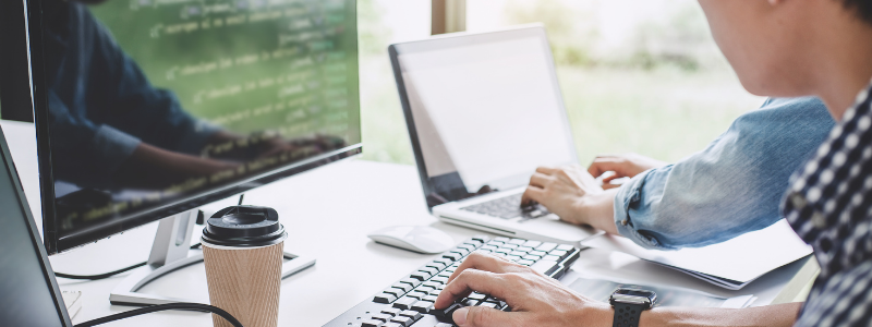 Man Working on Laptop Man Working on Laptop