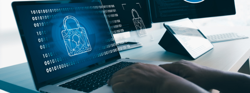 Hands Typing on Keyboard In Front of a Computer Monitor Hands Typing on Keyboard In Front of a Computer Monitor