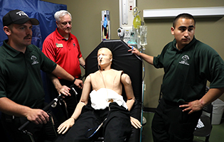 Three Men With Dummy Three Men With Dummy