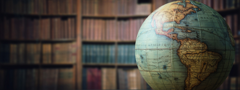 Bookshelf & Globe Bookshelf & Globe