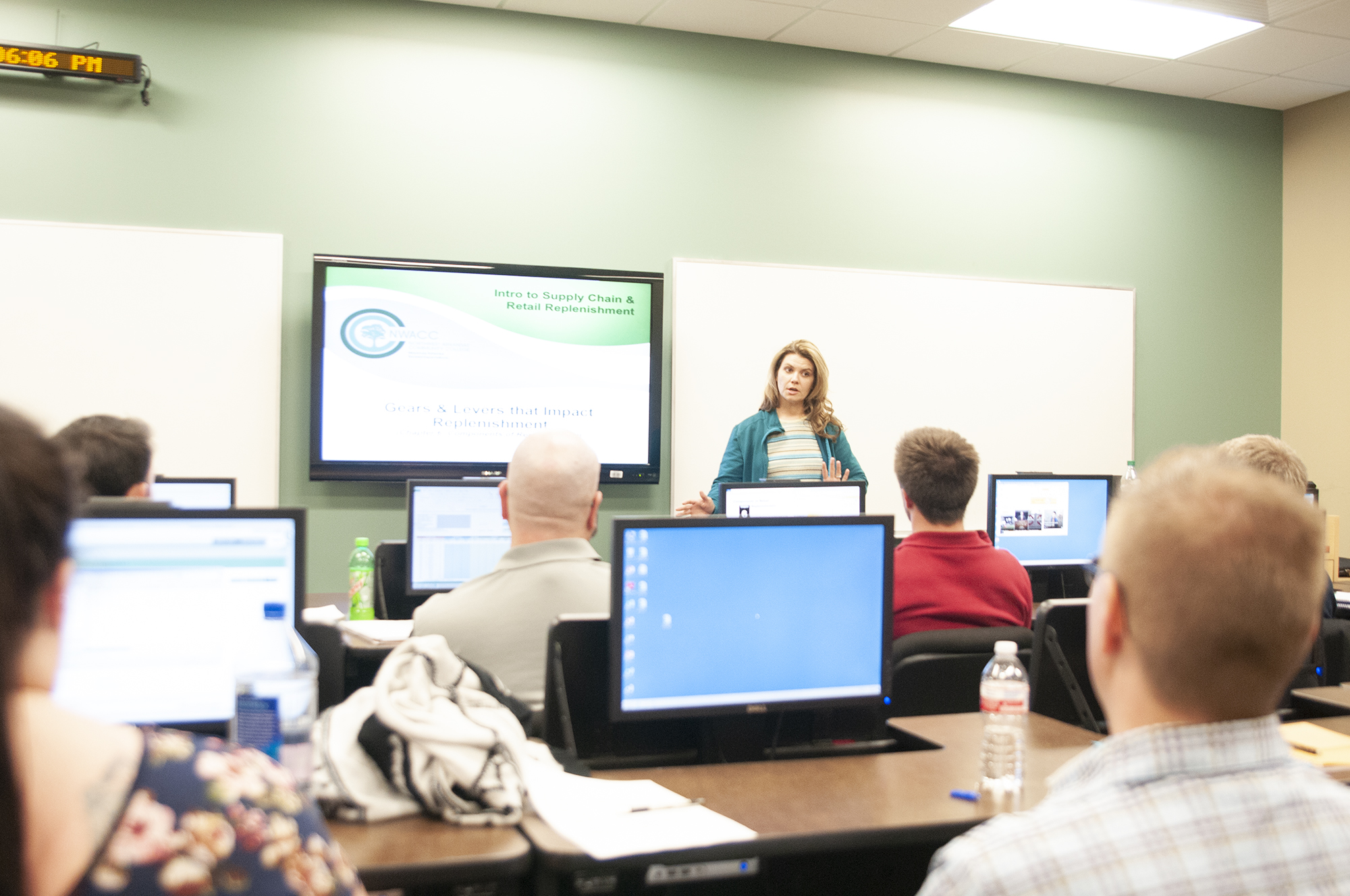 Teacher at the Front of a Classroom Teacher at the Front of a Classroom