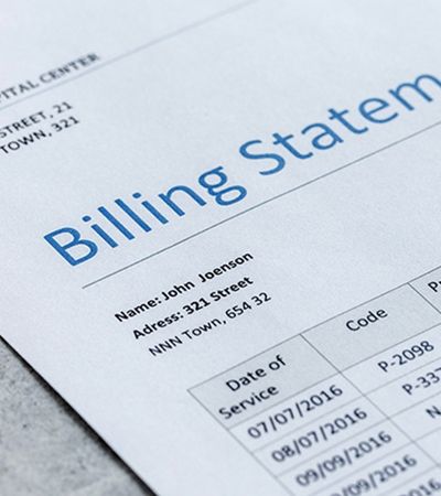 Medical Bill on Paper Medical Bill on Paper