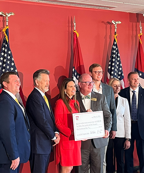 Image of NWACC Officials Receiving Nursing Grant Check Image of NWACC Officials Receiving Nursing Grant Check
